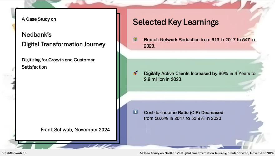 01 Nedbank’s Digital Transformation Journey, Case Study, Frank Schwab, Nov 2024 